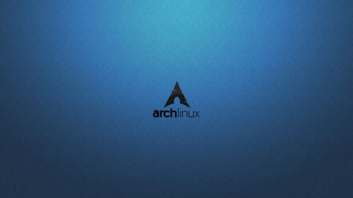 arch linux blue wallpaper